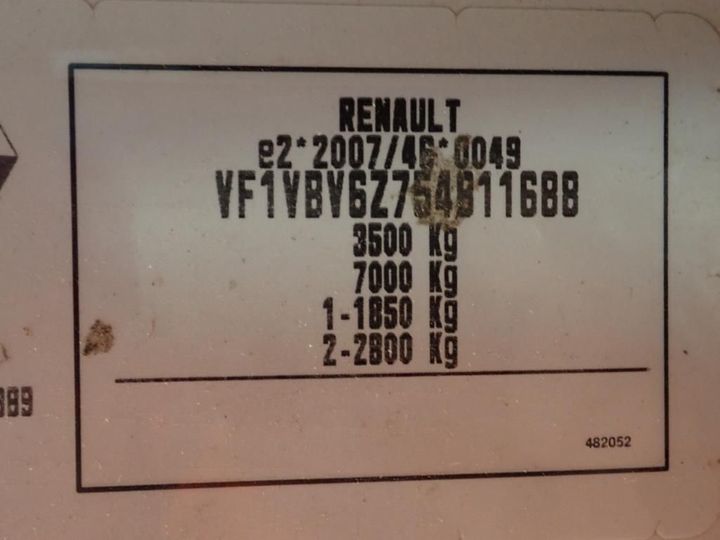 Photo 10 VIN: VF1VBV6Z754811688 - RENAULT MASTER 