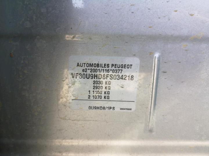 Photo 8 VIN: VF30U9HD8FS034218 - PEUGEOT 3008 