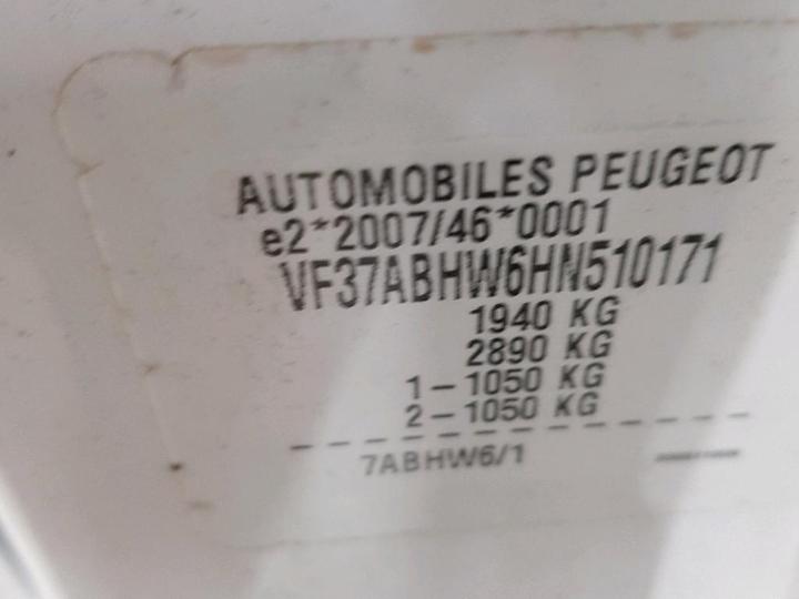 Photo 6 VIN: VF37ABHW6HN510171 - PEUGEOT PARTNER 