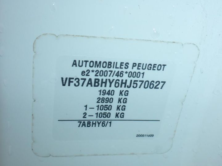 Photo 11 VIN: VF37ABHY6HJ570627 - PEUGEOT PARTNER 