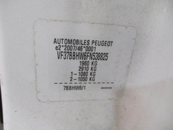 Photo 13 VIN: VF37BBHW6FN538825 - PEUGEOT PARTNER 