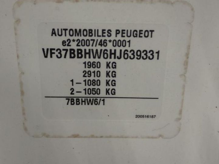 Photo 11 VIN: VF37BBHW6HJ639331 - PEUGEOT PARTNER 