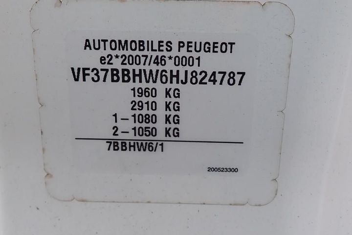 Photo 12 VIN: VF37BBHW6HJ824787 - PEUGEOT PARTNER 