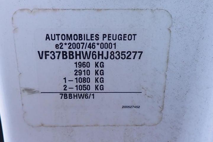 Photo 4 VIN: VF37BBHW6HJ835277 - PEUGEOT PARTNER 