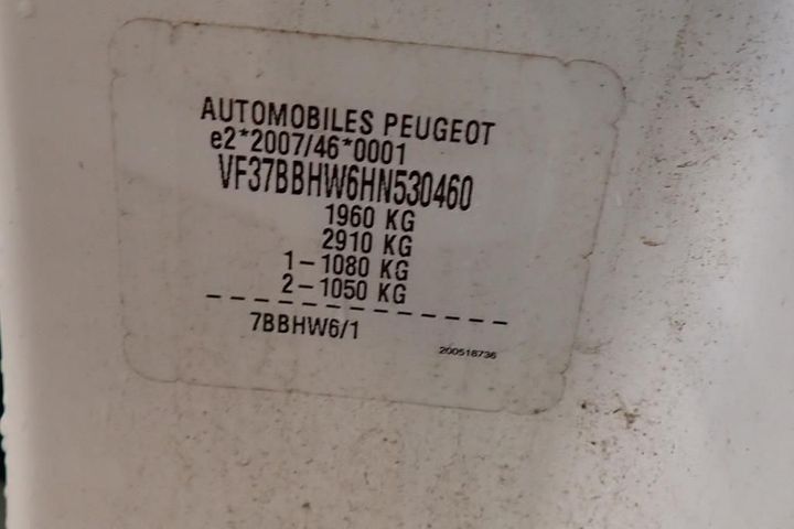 Photo 12 VIN: VF37BBHW6HN530460 - PEUGEOT PARTNER 