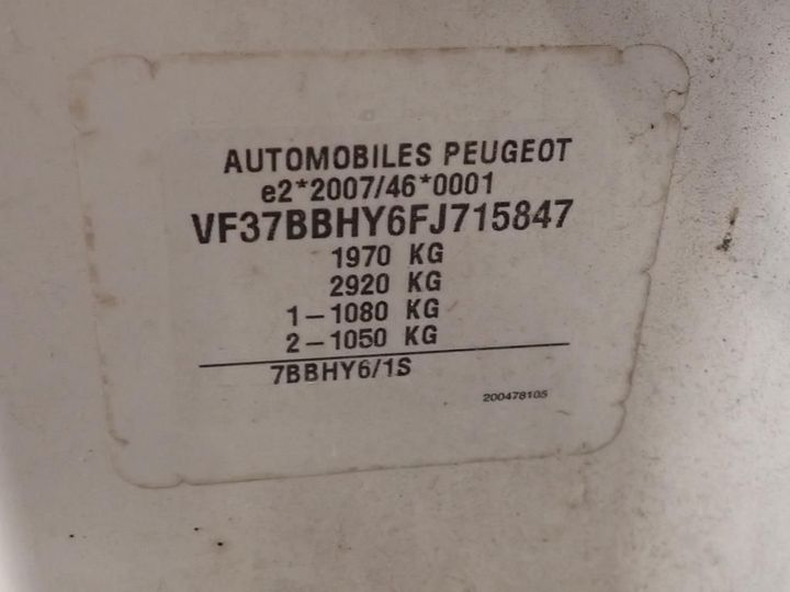 Photo 29 VIN: VF37BBHY6FJ715847 - PEUGEOT PARTNER 