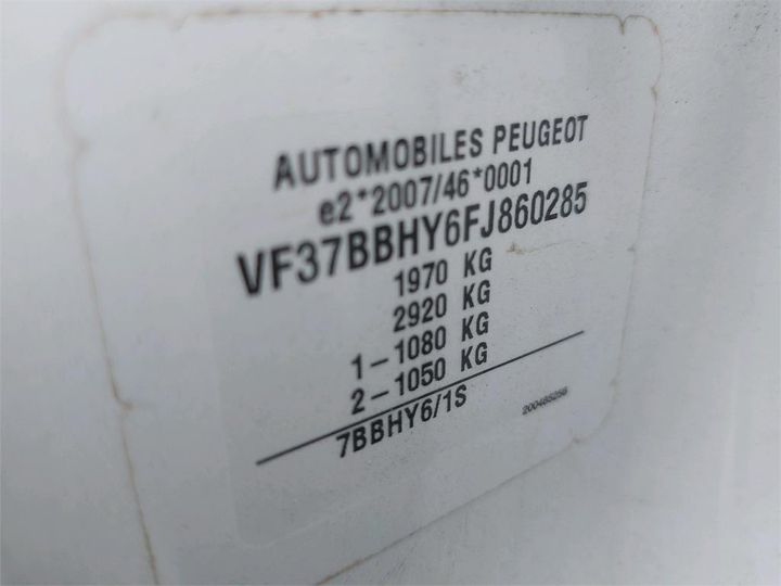 Photo 8 VIN: VF37BBHY6FJ860285 - PEUGEOT PARTNER 