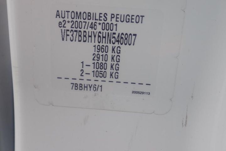 Photo 12 VIN: VF37BBHY6HN546807 - PEUGEOT PARTNER 