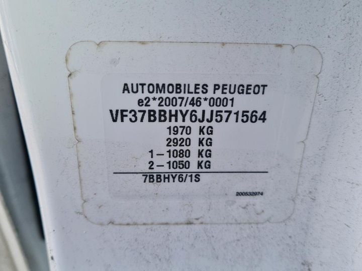 Photo 3 VIN: VF37BBHY6JJ571564 - PEUGEOT PARTNER 