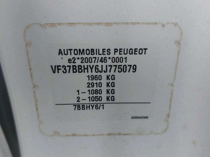 Photo 7 VIN: VF37BBHY6JJ775079 - PEUGEOT PARTNER 