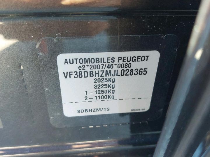 Photo 8 VIN: VF38DBHZMJL028365 - PEUGEOT 508 