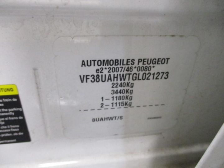 Photo 15 VIN: VF38UAHWTGL021273 - PEUGEOT 508 RXH 