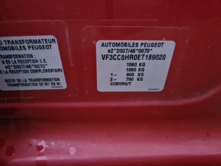 Photo 9 VIN: VF3CC8HR0ET189020 - PEUGEOT 208 5P AFFAIRE (2 SEATS) 