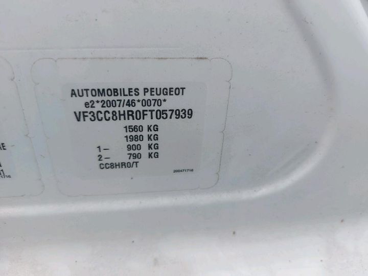 Photo 8 VIN: VF3CC8HR0FT057939 - PEUGEOT 208 AFFAIRE 