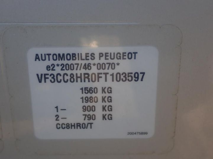 Photo 11 VIN: VF3CC8HR0FT103597 - PEUGEOT 208 5P AFFAIRE (2 SEATS) 