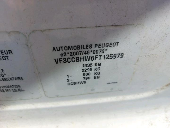 Photo 8 VIN: VF3CCBHW6FT125979 - PEUGEOT 208 