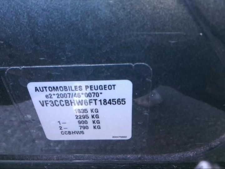 Photo 9 VIN: VF3CCBHW6FT184565 - PEUGEOT 208 5P 