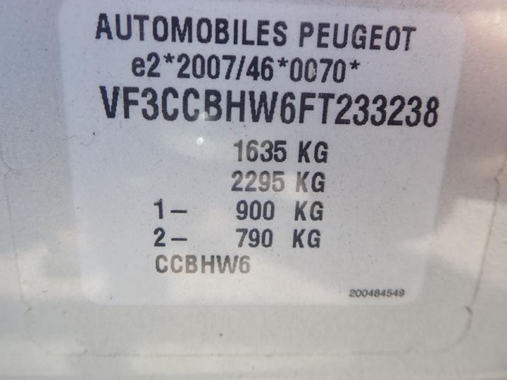 Photo 11 VIN: VF3CCBHW6FT233238 - PEUGEOT 208 5P AFFAIRE (2 SEATS) 