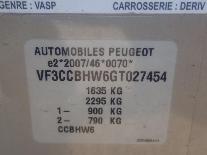 Photo 12 VIN: VF3CCBHW6GT027454 - PEUGEOT 208 5P AFFAIRE (2 SEATS) 