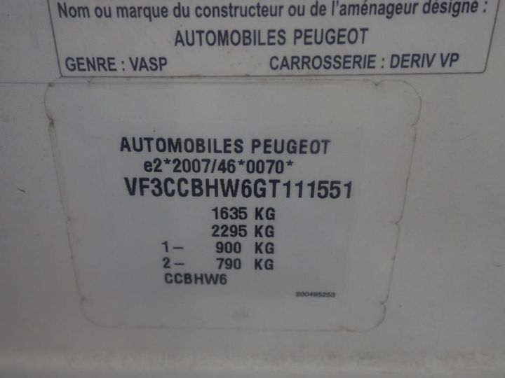 Photo 12 VIN: VF3CCBHW6GT111551 - PEUGEOT 208 AFFAIRE 