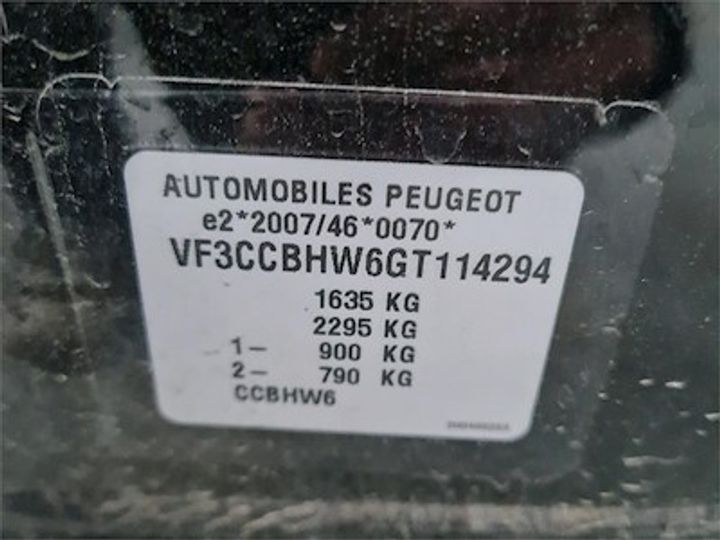 Photo 12 VIN: VF3CCBHW6GT114294 - PEUGEOT 208 DIESEL - 2015 