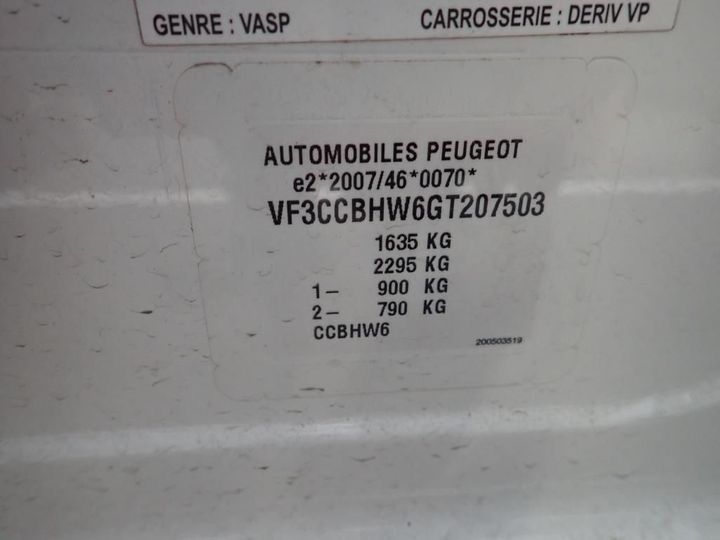 Photo 12 VIN: VF3CCBHW6GT207503 - PEUGEOT 208 5P AFFAIRE (2 SEATS) 