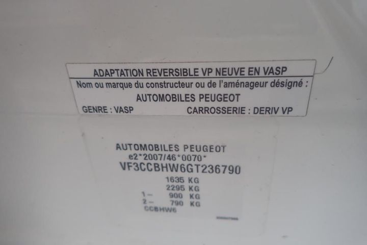 Photo 12 VIN: VF3CCBHW6GT236790 - PEUGEOT 208 5P AFFAIRE (2 SEATS) 