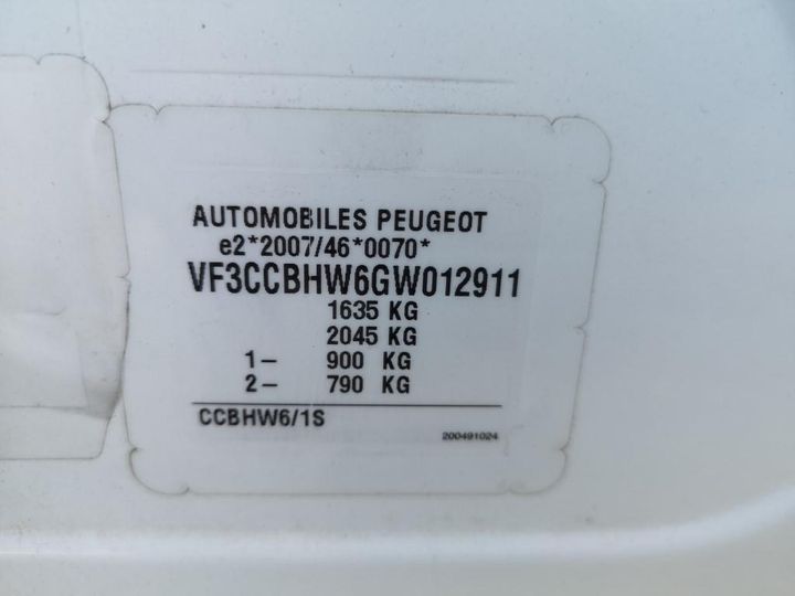 Photo 8 VIN: VF3CCBHW6GW012911 - PEUGEOT 208 BUSINESS R&#39 