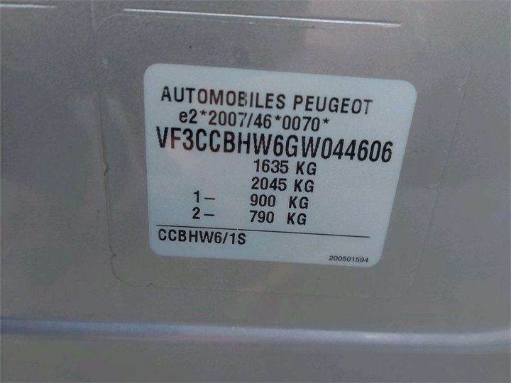 Photo 8 VIN: VF3CCBHW6GW044606 - PEUGEOT 208 