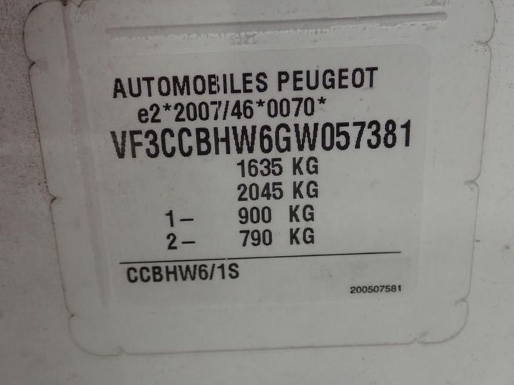 Photo 12 VIN: VF3CCBHW6GW057381 - PEUGEOT 208 