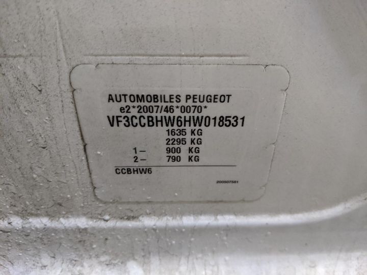 Photo 14 VIN: VF3CCBHW6HW018531 - PEUGEOT 208 