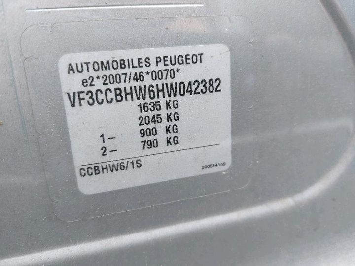 Photo 8 VIN: VF3CCBHW6HW042382 - PEUGEOT 208 