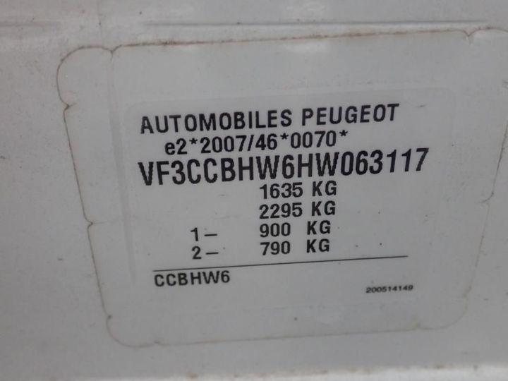 Photo 12 VIN: VF3CCBHW6HW063117 - PEUGEOT 208 AFFAIRE 