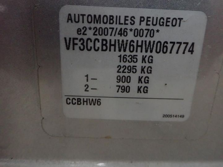 Photo 4 VIN: VF3CCBHW6HW067774 - PEUGEOT 208 