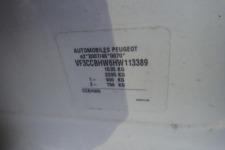 Photo 12 VIN: VF3CCBHW6HW113389 - PEUGEOT 208 5P AFFAIRE (2 SEATS) 