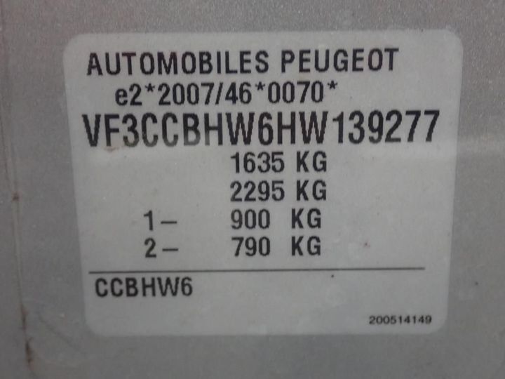 Photo 12 VIN: VF3CCBHW6HW139277 - PEUGEOT 208 