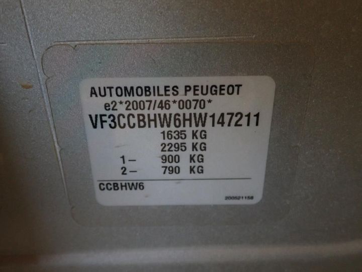 Photo 11 VIN: VF3CCBHW6HW147211 - PEUGEOT 208 