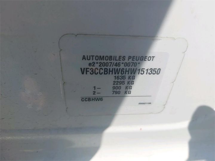 Photo 8 VIN: VF3CCBHW6HW151350 - PEUGEOT 208 AFFAIRE 