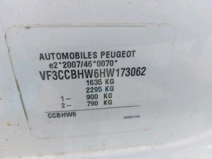 Photo 8 VIN: VF3CCBHW6HW173062 - PEUGEOT 208 AFFAIRE 