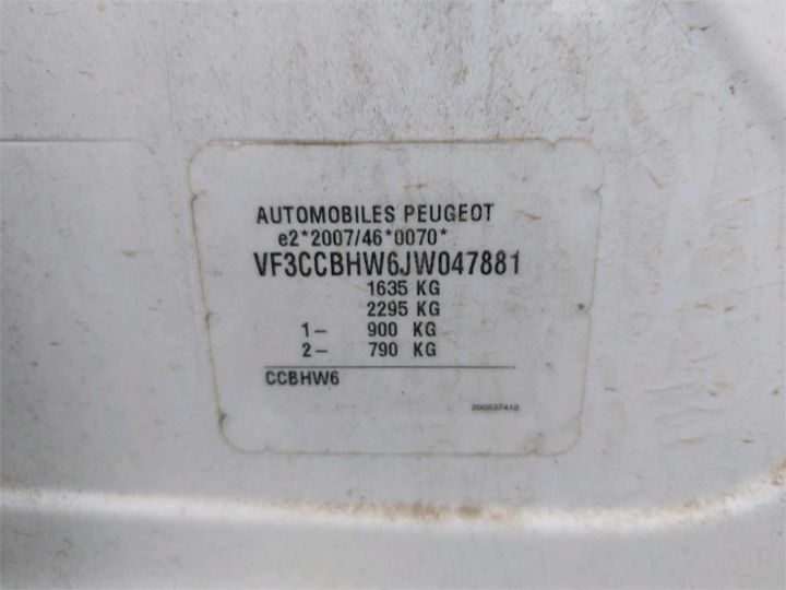 Photo 8 VIN: VF3CCBHW6JW047881 - PEUGEOT 208 AFFAIRE 