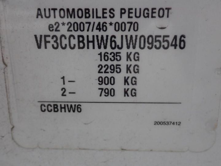 Photo 13 VIN: VF3CCBHW6JW095546 - PEUGEOT 208 AFFAIRE 