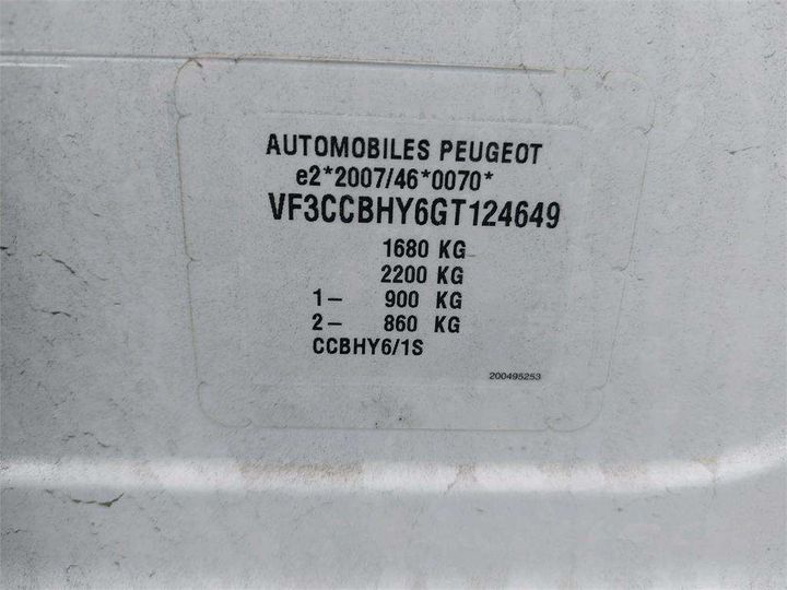 Photo 8 VIN: VF3CCBHY6GT124649 - PEUGEOT 208 