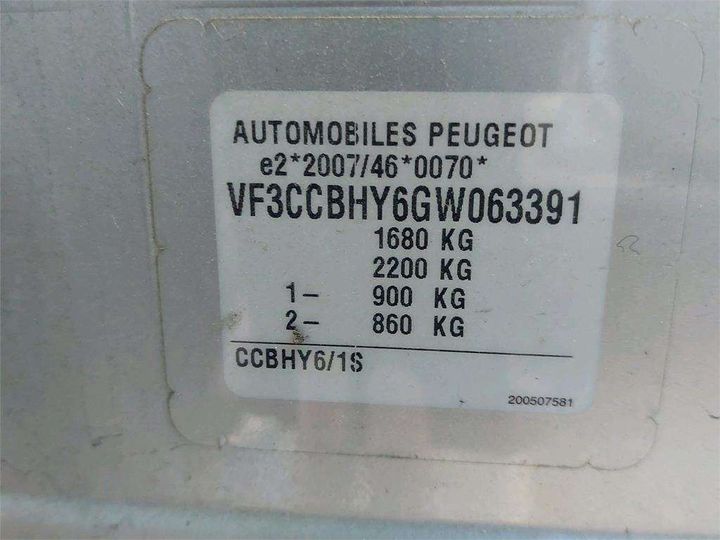 Photo 15 VIN: VF3CCBHY6GW063391 - PEUGEOT 208 