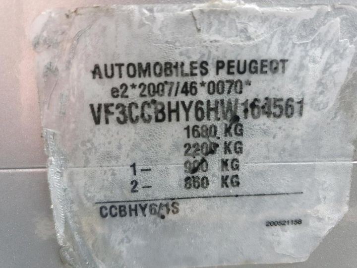 Photo 8 VIN: VF3CCBHY6HW164561 - PEUGEOT 208 