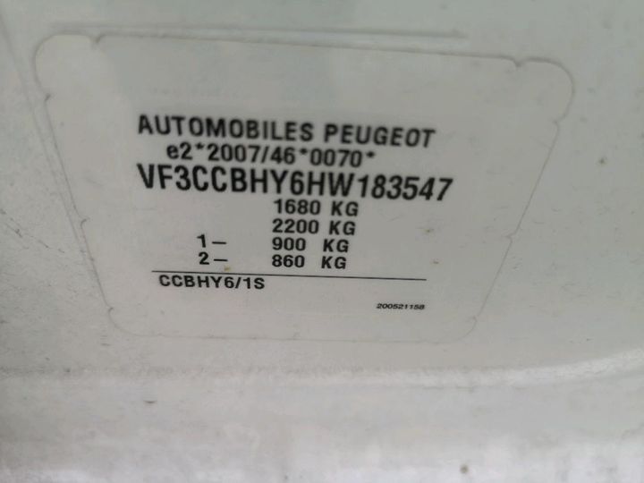 Photo 8 VIN: VF3CCBHY6HW183547 - PEUGEOT 208 