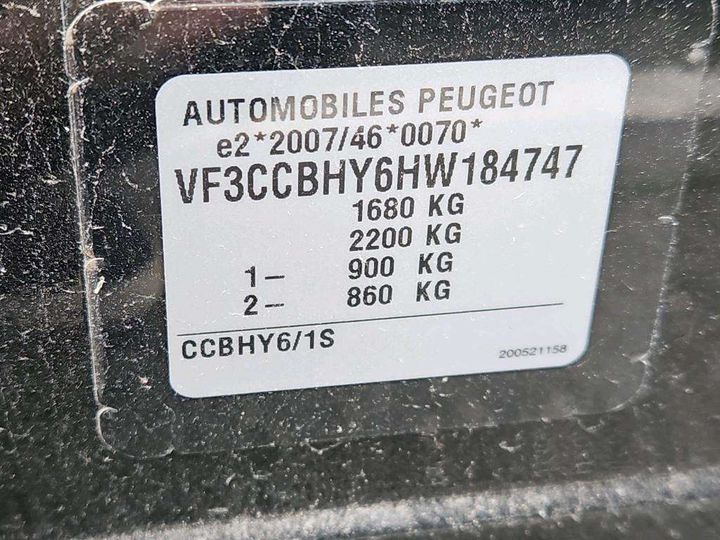 Photo 7 VIN: VF3CCBHY6HW184747 - PEUGEOT 208 