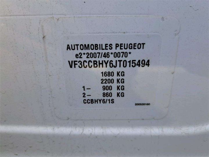 Photo 8 VIN: VF3CCBHY6JT015494 - PEUGEOT 208 