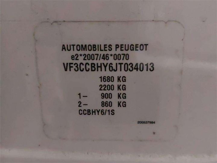 Photo 8 VIN: VF3CCBHY6JT034013 - PEUGEOT 208 