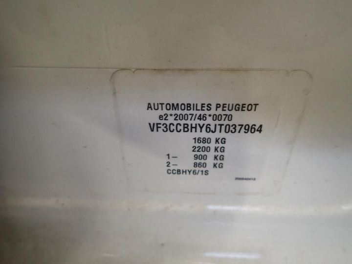 Photo 13 VIN: VF3CCBHY6JT037964 - PEUGEOT 208 