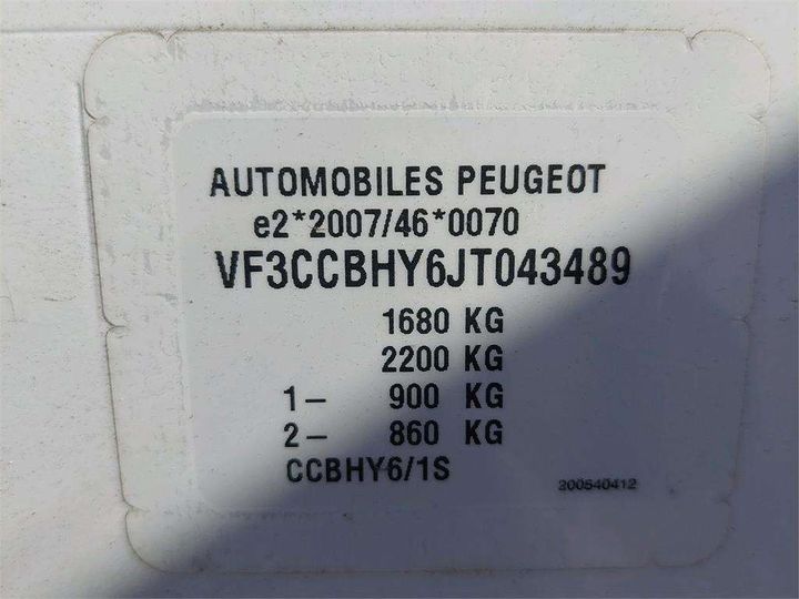 Photo 8 VIN: VF3CCBHY6JT043489 - PEUGEOT 208 